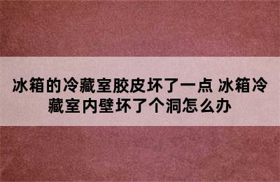 冰箱的冷藏室胶皮坏了一点 冰箱冷藏室内壁坏了个洞怎么办